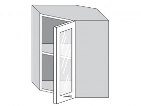 1.60.3у Шкаф настенный (h=720) угловой на 600мм со стекл. дверцей в Орске - orsk.magazinmebel.ru | фото
