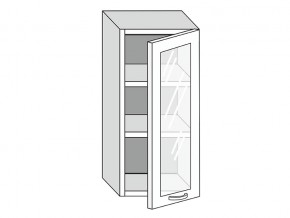 19.40.3 Шкаф настенный (h=913) на 400мм с 1-ой стекл. дверцей в Орске - orsk.magazinmebel.ru | фото