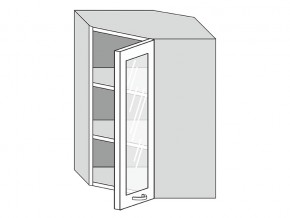 19.60.3у Шкаф настенный (h=913) угловой на 600мм со стекл. дверцей в Орске - orsk.magazinmebel.ru | фото