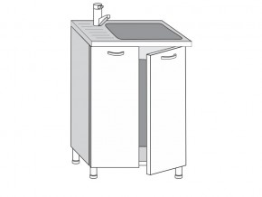 2.60.2м Шкаф-стол на 600мм под врезную мойку с 2-мя дверцами в Орске - orsk.magazinmebel.ru | фото