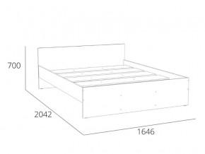 Кровать 1600 НМ 011.53 Симпл Белый Фасадный в Орске - orsk.magazinmebel.ru | фото - изображение 4