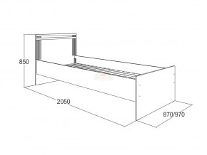 Кровать одинарная Ольга 18 900 в Орске - orsk.magazinmebel.ru | фото - изображение 2