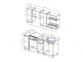 Кухонный гарнитур Антрацит 1800 в Орске - orsk.magazinmebel.ru | фото - изображение 3