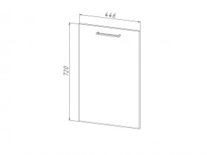 П 45 Комплект для посудомоечной машины 450 мм (цоколь + фасад) ЛДСП в Орске - orsk.magazinmebel.ru | фото