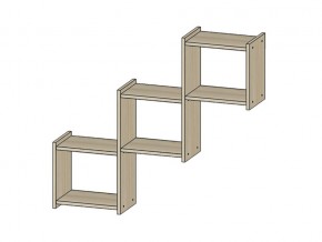 Полка Квадро ясень шимо светлый в Орске - orsk.magazinmebel.ru | фото