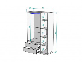 Шкаф Malta light H298 Белый в Орске - orsk.magazinmebel.ru | фото - изображение 2