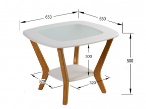 Стол журнальный Мельбурн Белый в Орске - orsk.magazinmebel.ru | фото - изображение 2